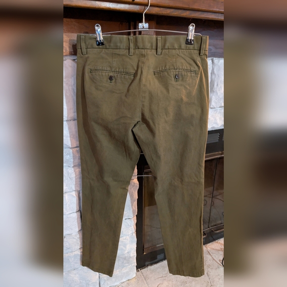 Men's Vtg GAP Olive Chinos - Slim - Picture 3 of 3
